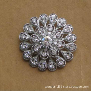 rhinestone sparkle wedding brooches